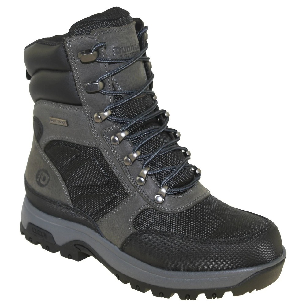 Dunham Men's 8000 Works 8-Inch Ubal Soft Toe Waterproof Work Boots Sz 9.5 Black